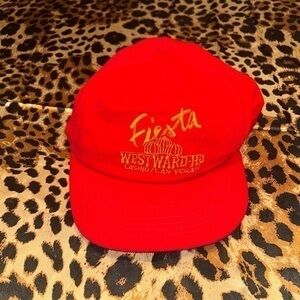 Vintage Red Corduroy “Fiesta West Ward-Ho Casino/Las Vegas” Cap